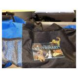 Collection of Tote Bags, Drawstring Bag, and Assorted Straps