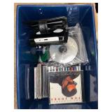 Large Music Media Collection with CDs, Cassettes, and Vinyl Records