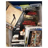 Large Music Media Collection with CDs, Cassettes, and Vinyl Records