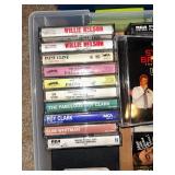Large Music Media Collection with CDs, Cassettes, and Vinyl Records