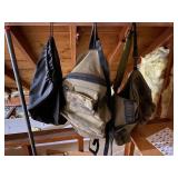 Outdoor Travel Gear Lot with Backpacks, Suitcase, and Accessories