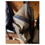 Outdoor Travel Gear Lot with Backpacks, Suitcase, and Accessories