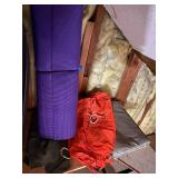 Outdoor Travel Gear Lot with Backpacks, Suitcase, and Accessories