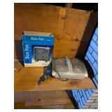 10 Inch Box Fan with Box and HoMedics Shiatsu Pro Foot Massager