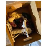 Lot of 4 Boxes of Assorted Holiday Ornaments and Decorations