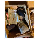 Lot of 4 Boxes of Assorted Holiday Ornaments and Decorations