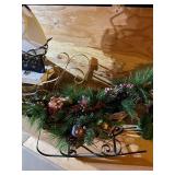 Holiday Decor Collection with Snowman, Sleigh, and Reindeer Figures