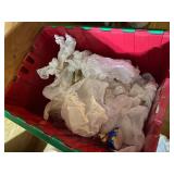 Collection of Christmas Ornaments and Decorative Santa Figures