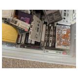 Collection of Cassette Tapes with Unitech FM Stereo Receiver