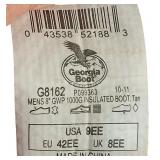 Georgia Boots | Mens Size 9 2E (Model Number:G8162)-9in. Insulated Waterproof Work Boots Georgia Boots | Mens Size 9 2E (Model Number:G8162)-9in. Insulated Waterproof Work Boots