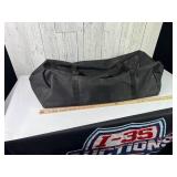 Black Zippered Fabric Duffle Bag Black Zippered Fabric Duffle Bag