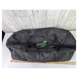 Black Zippered Fabric Duffle Bag Black Zippered Fabric Duffle Bag