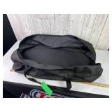 Black Zippered Fabric Duffle Bag Black Zippered Fabric Duffle Bag