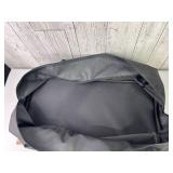 Black Zippered Fabric Duffle Bag Black Zippered Fabric Duffle Bag
