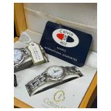 Calvin Hill Quartz His-and-Hers Watch Set With Wooden Case Calvin Hill Quartz His-and-Hers Watch Set With Wooden Case