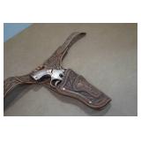 Vintage Double Holster Toy Gun Belt Vintage Double Holster Toy Gun Belt