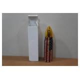 Bullet Shaped USA Flag Themed Thermos