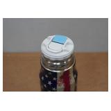 Bullet Shaped USA Flag Themed Thermos