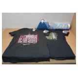 *2* Hold Fast T-Shirts with Cabin Themed Pillows - Medium & Small *2* Hold Fast T-Shirts with Cabin Themed Pillows - Medium & Small