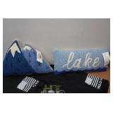 *2* Hold Fast T-Shirts with Cabin Themed Pillows - Medium & Small *2* Hold Fast T-Shirts with Cabin Themed Pillows - Medium & Small