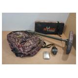Assorted Hunting Gear - Field Seat, Backpack, Hand Warmer Assorted Hunting Gear - Field Seat, Backpack, Hand Warmer