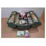Vintage Walton Grip Loc Tackle Box with Assorted Tackle Vintage Walton Grip Loc Tackle Box with Assorted Tackle
