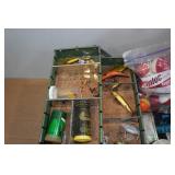 Vintage Walton Grip Loc Tackle Box with Assorted Tackle Vintage Walton Grip Loc Tackle Box with Assorted Tackle