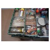 Vintage Walton Grip Loc Tackle Box with Assorted Tackle Vintage Walton Grip Loc Tackle Box with Assorted Tackle