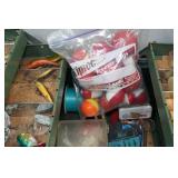 Vintage Walton Grip Loc Tackle Box with Assorted Tackle Vintage Walton Grip Loc Tackle Box with Assorted Tackle