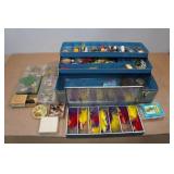 Vintage Sport King Tackle Box with Assorted Tackle Vintage Sport King Tackle Box with Assorted Tackle