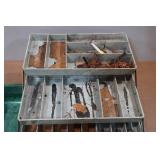 Tackle Box with Assorted Fishing Gear- Reels, Line, Lures Tackle Box with Assorted Fishing Gear- Reels, Line, Lures
