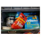 Tackle Box with Assorted Fishing Gear- Reels, Line, Lures Tackle Box with Assorted Fishing Gear- Reels, Line, Lures