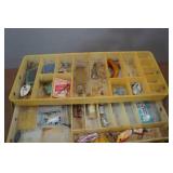 Vintage Tackle Box with Assorted Tackle Vintage Tackle Box with Assorted Tackle