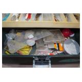 Vintage Tackle Box with Assorted Tackle Vintage Tackle Box with Assorted Tackle