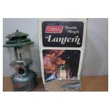 Vintage Coleman Double Mantle Lantern with Box and Lighter Vintage Coleman Double Mantle Lantern with Box and Lighter