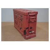 Vintage Metal Ammo Can Vintage Metal Ammo Can