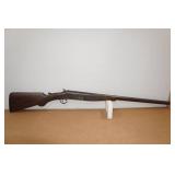 Vintage 10 Gauge Single Shot Shotgun - Damascus Steel Barrel Vintage 10 Gauge Single Shot Shotgun - Damascus Steel Barrel