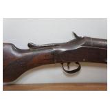 Vintage 10 Gauge Single Shot Shotgun - Damascus Steel Barrel Vintage 10 Gauge Single Shot Shotgun - Damascus Steel Barrel