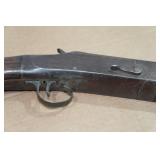 Vintage 10 Gauge Single Shot Shotgun - Damascus Steel Barrel Vintage 10 Gauge Single Shot Shotgun - Damascus Steel Barrel