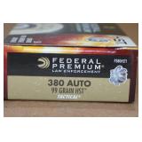 50 Federal Premium LE .380 Auto 99 Gr HST Ammo 50 Federal Premium LE .380 Auto 99 Gr HST Ammo