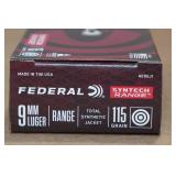 50 Federal Syntech 9mm Luger 115 Gr TSJ Ammo 50 Federal Syntech 9mm Luger 115 Gr TSJ Ammo