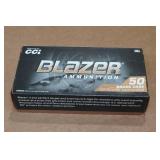 50 CCI Blazer Brass 9mm Luger 124 Gr FMJ Ammo 50 CCI Blazer Brass 9mm Luger 124 Gr FMJ Ammo