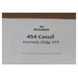50 .454 Casull 250 Gr Hornady XTP Ammo 50 .454 Casull 250 Gr Hornady XTP Ammo