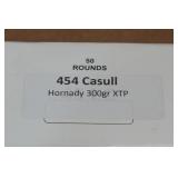 50 .454 Casull 300 Gr Hornady XTP Ammo 50 .454 Casull 300 Gr Hornady XTP Ammo