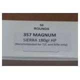 50 .357 Magnum 180 Gr Sierra HP Ammo 50 .357 Magnum 180 Gr Sierra HP Ammo