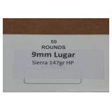 50 9mm Luger 147 Gr HP Ammo 50 9mm Luger 147 Gr HP Ammo