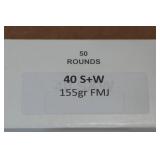50 .40 S&W 155 Gr FMJ Ammo 50 .40 S&W 155 Gr FMJ Ammo
