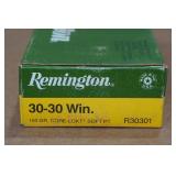 20 Remington .30-30 Win 150 Gr Core-Lokt SP Ammo 20 Remington .30-30 Win 150 Gr Core-Lokt SP Ammo