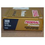 20 Federal Premium .308 Win 165 Gr Sierra Gameking BT SP Ammo 20 Federal Premium .308 Win 165 Gr Sierra Gameking BT SP Ammo