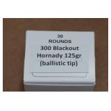 30 .300 Blackout 125 Gr Hornady Ballistic Tip Ammo 30 .300 Blackout 125 Gr Hornady Ballistic Tip Ammo